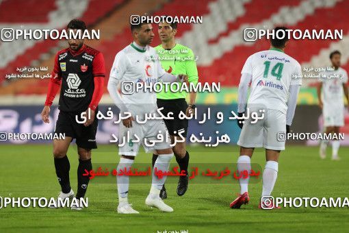 1572004, Tehran, Iran, Iran Pro League، Persian Gulf Cup، 2020-21 season، First Leg، Week 13، Persepolis 2 v ۱ Mashin Sazi Tabriz on 2021/01/30 at Azadi Stadium