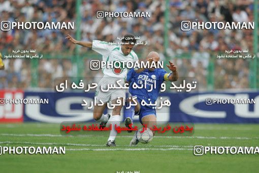 1593079, Isfahan,Fooladshahr, Iran, Iran Pro League، Persian Gulf Cup، 2005-06 season، Second Leg، Week 29، Zob Ahan Esfahan ۱ v ۱ Esteghlal on 2006/04/16 at Foolad Shahr Stadium