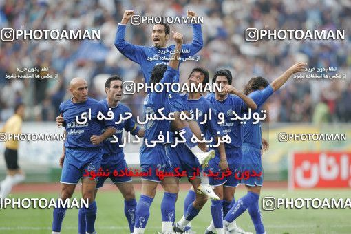 1593739, Tehran, , Iran Pro League، Persian Gulf Cup، 2005-06 season، Second Leg، Week 30، Esteghlal 4 v ۱ Bargh Shiraz on 2006/04/21 at Azadi Stadium