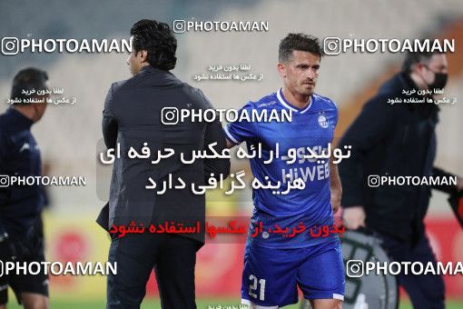 1606588, Tehran, , Iran Pro League، Persian Gulf Cup، 2020-21 season، Second Leg، Week 17، Esteghlal ۱ v ۰ Foulad Khouzestan on 2021/03/06 at Azadi Stadium