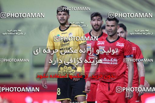 1649249, Isfahan, Iran, Iran Pro League، Persian Gulf Cup، 2020-21 season، Second Leg، Week 22، Sepahan ۱ v ۱ Persepolis on 2021/05/09 at Naghsh-e Jahan Stadium