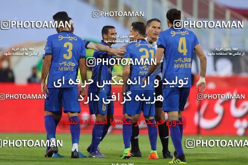 1650253, Tehran, Iran, Iran Pro League، Persian Gulf Cup، 2020-21 season، Second Leg، Week 23، Persepolis ۱ v ۰ Esteghlal on 2021/05/14 at Azadi Stadium