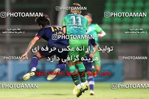 1690989, Isfahan,Fooladshahr, Iran, لیگ برتر فوتبال ایران، Persian Gulf Cup، Week 28، Second Leg، Zob Ahan Esfahan 1 v 2 Nassaji Qaemshahr on 2021/07/20 at Foolad Shahr Stadium