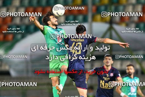 1691220, Isfahan,Fooladshahr, Iran, Iran Pro League، Persian Gulf Cup، 2020-21 season، Second Leg، Week 28، Zob Ahan Esfahan ۱ v 2 Nassaji Mazandaran F.C on 2021/07/20 at Foolad Shahr Stadium