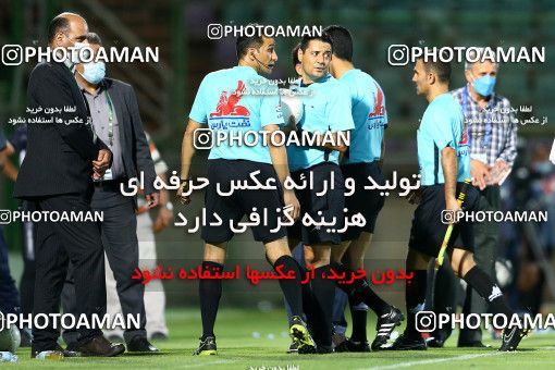 1691507, Isfahan,Fooladshahr, Iran, Iran Pro League، Persian Gulf Cup، 2020-21 season، Second Leg، Week 28، Zob Ahan Esfahan ۱ v 2 Nassaji Mazandaran F.C on 2021/07/20 at Foolad Shahr Stadium