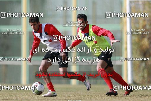 1706804, Tehran, , Persepolis Football Team Training Session on 2018/01/01 at Research Institute of Petroleum Industry