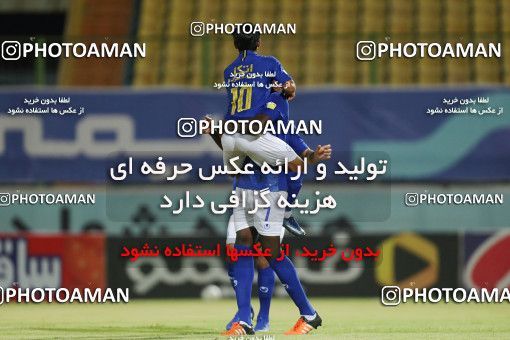 1722487, Abadan, , Iran Football Pro League، Persian Gulf Cup، 2018-19 Season، Second Leg، Week 25، Sanat Naft Abadan ۰ v 2 Esteghlal on 2020/07/17 at Takhti Stadium Abadan