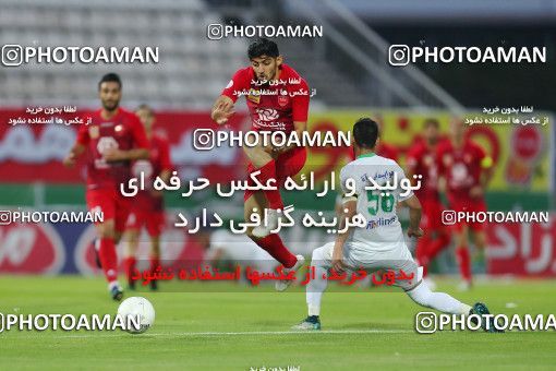 1727822, Tabriz, Iran, Iran Football Pro League، Persian Gulf Cup، 2018-19 Season، Second Leg، Week 24، Mashin Sazi Tabriz ۰ v ۱ Persepolis on 2020/07/10 at Gostaresh Foolad Stadium