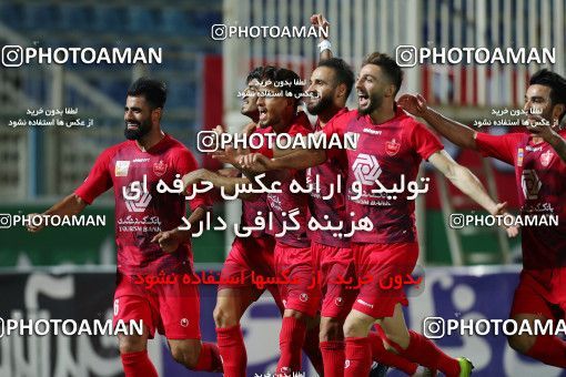 1727831, Tabriz, Iran, Iran Football Pro League، Persian Gulf Cup، 2018-19 Season، Second Leg، Week 24، Mashin Sazi Tabriz ۰ v ۱ Persepolis on 2020/07/10 at Gostaresh Foolad Stadium