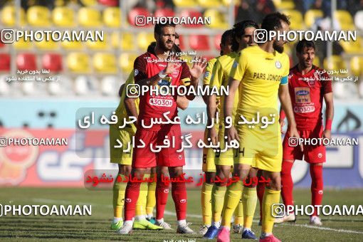 1807527, Tehran, Iran, Iran Football Pro League، Persian Gulf Cup، 2018-19 Season، Second Leg، Week 16، Pars Jonoubi Jam ۰ v ۱ Persepolis on 2019/12/19 at Takhti Stadium