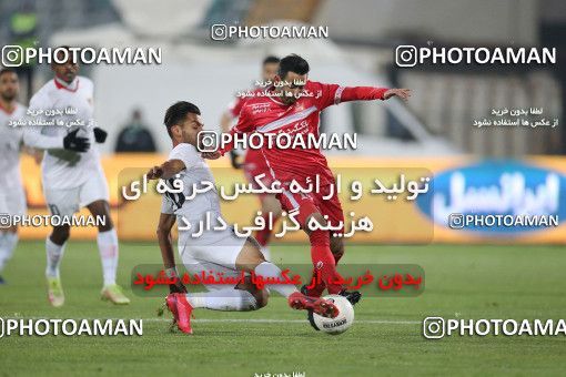 1836219, Tehran, Iran, Iran Pro League، Persian Gulf Cup، 2021-2022 season، Second Leg، Week 16، Persepolis ۱ v ۰ Foulad Khouzestan on 2022/01/22 at Azadi Stadium