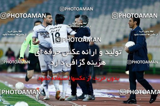 1847121, Tehran, , Iran Pro League، Persian Gulf Cup، 2021-2022 season، Second Leg، Week 21، Esteghlal 2 v ۱ Gol Gohar Sirjan on 2022/03/06 at Azadi Stadium