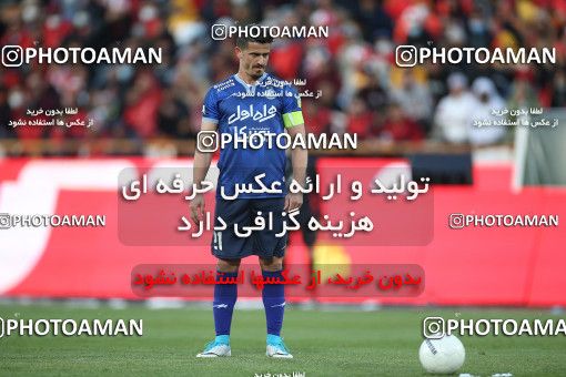 1859523, Tehran, Iran, لیگ برتر فوتبال ایران، Persian Gulf Cup، Week 23، Second Leg، Persepolis 1 v 1 Esteghlal on 2022/03/17 at Azadi Stadium