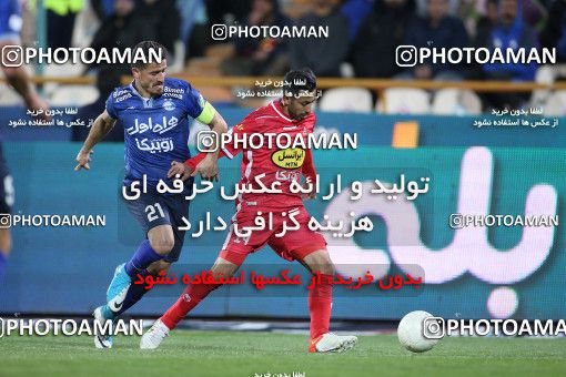 1859708, Tehran, Iran, لیگ برتر فوتبال ایران، Persian Gulf Cup، Week 23، Second Leg، Persepolis 1 v 1 Esteghlal on 2022/03/17 at Azadi Stadium