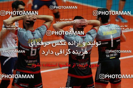 561911, Tehran, Iran, Iran Volleyball Super League، Mena Cup، 2016-17 season، Second Leg، Week 21، Sarmayeh Bank 3 v ۰ Saipa on 2017/01/29 at Volleyball House of Tehran