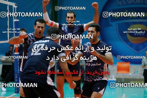 629091, Varamin, Iran, Iran Volleyball Super League، Mena Cup، 2016-17 season، Second Leg، Week 16، Salehin Varamin ۱ v 3 Sarmayeh Bank on 2017/01/04 at Sports hall martyr Amir Glbasy