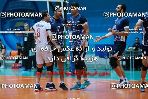 629045, Varamin, Iran, Iran Volleyball Super League، Mena Cup، 2016-17 season، Second Leg، Week 16، Salehin Varamin ۱ v 3 Sarmayeh Bank on 2017/01/04 at Sports hall martyr Amir Glbasy