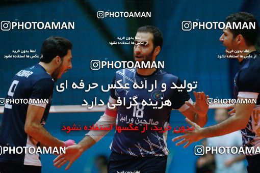 629079, Varamin, Iran, Iran Volleyball Super League، Mena Cup، 2016-17 season، Second Leg، Week 16، Salehin Varamin ۱ v 3 Sarmayeh Bank on 2017/01/04 at Sports hall martyr Amir Glbasy