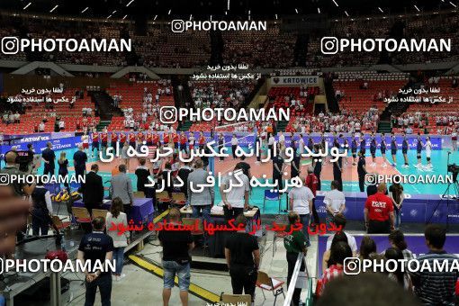 735974, کاتوویچ، Poland، FIVB Volleyball World League، Season 2017، Intercontinental round، Group A، Pool H 1، Week 3، Iran ۰ v 3 United States on 2017/06/15 at سالن اسپودک آرنا