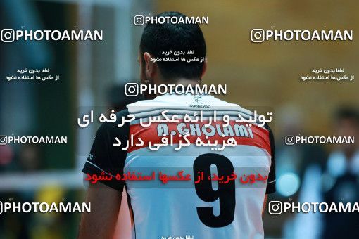 954097, Tehran, Iran, Iran Volleyball Super League، Shahid Hojaji Cup، 2017-18 season، First Leg، Week 3، Sarmayeh Bank 3 v ۱ Paykan on 2017/10/18 at Volleyball House of Tehran