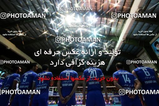 954277, Tehran, Iran, Iran Volleyball Super League، Shahid Hojaji Cup، 2017-18 season، First Leg، Week 3، Sarmayeh Bank 3 v ۱ Paykan on 2017/10/18 at Volleyball House of Tehran