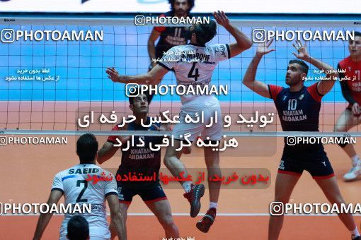 973757, Tehran, Iran, Iran Volleyball Super League، Shahid Hojaji Cup، 2017-18 season، First Leg، Week 9، Paykan 3 v ۰ Khatam Ardakan on 2017/11/26 at Volleyball House of Tehran