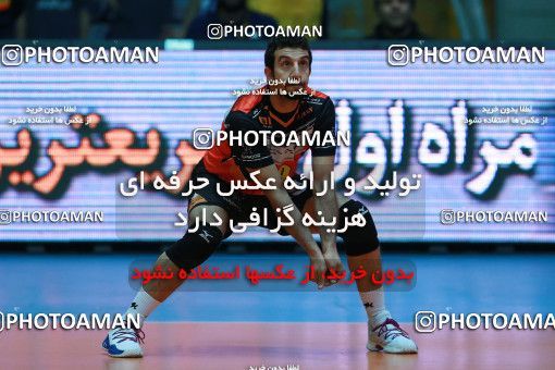 974628, Tehran, Iran, Iran Volleyball Super League، Shahid Hojaji Cup، 2017-18 season، First Leg، Week 10، Sarmayeh Bank 3 v ۰ Shahrdari Tabriz on 2017/11/29 at Azadi Indoor Stadium