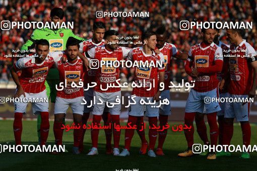 1036928, Tehran, Iran, Iran Pro League، Persian Gulf Cup، 2017-18 season، Second Leg، Week 20، Persepolis ۱ v ۱ Gostaresh Foulad Tabriz on 2018/01/18 at Azadi Stadium