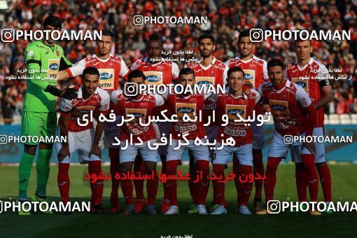 1036118, Tehran, Iran, Iran Pro League، Persian Gulf Cup، 2017-18 season، Second Leg، Week 20، Persepolis ۱ v ۱ Gostaresh Foulad Tabriz on 2018/01/18 at Azadi Stadium