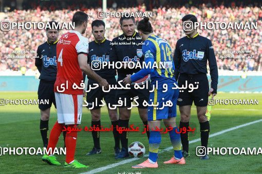 1036789, Tehran, Iran, Iran Pro League، Persian Gulf Cup، 2017-18 season، Second Leg، Week 20، Persepolis ۱ v ۱ Gostaresh Foulad Tabriz on 2018/01/18 at Azadi Stadium