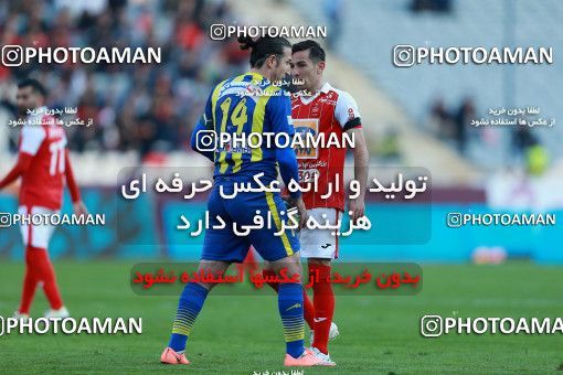 1036496, Tehran, Iran, Iran Pro League، Persian Gulf Cup، 2017-18 season، Second Leg، Week 20، Persepolis ۱ v ۱ Gostaresh Foulad Tabriz on 2018/01/18 at Azadi Stadium