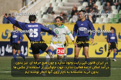 1931831, Tehran, Iran, Iran Pro League، Persian Gulf Cup، 2005-06 season، First Leg، Week 15، Pas ۰ v ۰ Saba Battery on 2005/12/22 at Shahid Dastgerdi Stadium