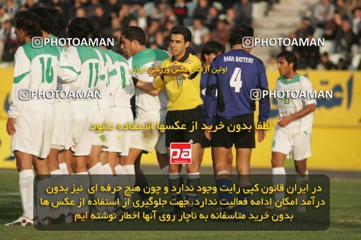 1931882, Tehran, Iran, Iran Pro League، Persian Gulf Cup، 2005-06 season، First Leg، Week 15، Pas ۰ v ۰ Saba Battery on 2005/12/22 at Shahid Dastgerdi Stadium