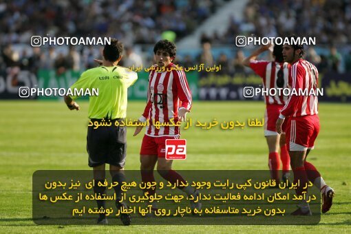 2000920, Tehran, Iran, لیگ برتر فوتبال ایران، Persian Gulf Cup، Week 8، First Leg، Persepolis 2 v 1 Esteghlal on 2006/11/03 at Azadi Stadium