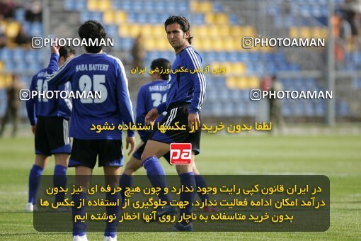 2018198, Tehran,Sabashahr, Iran, Iran Pro League، Persian Gulf Cup، 2016-17 season، Second Leg، Week 24، Saba Battery ۱ v 2 Zob Ahan Esfahan on 2007/04/06 at Saba Shahr Stadium