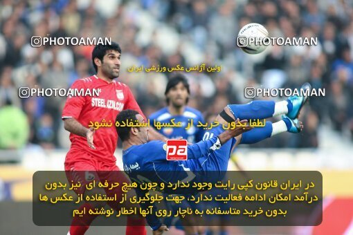 2192305, Tehran, Iran, Iran Pro League، Persian Gulf Cup، 2009-10 season، Second Leg، Week 24، Steel Azin ۰ v 2 Esteghlal on 2010/01/23 at Shahid Dastgerdi Stadium