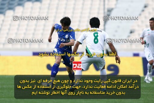 2201340, Tehran, Iran, Iran Pro League، Persian Gulf Cup، 2009-10 season، Second Leg، Week 31، Esteghlal ۱ v ۰ Zob Ahan Esfahan on 2010/04/19 at Azadi Stadium