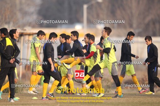 1924886, Tehran, Iran, Nirouhaye Mosallah National Football Team Training Session on 2013/01/07 at Iran National Football Center