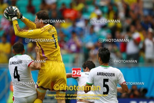 1928231, Salvador, Brazil, 2014 FIFA World Cup, Group stage, Group F, Bosnia 3 v ۱ Iran on 2014/06/25 at Itaipava Fonte Nova Arena