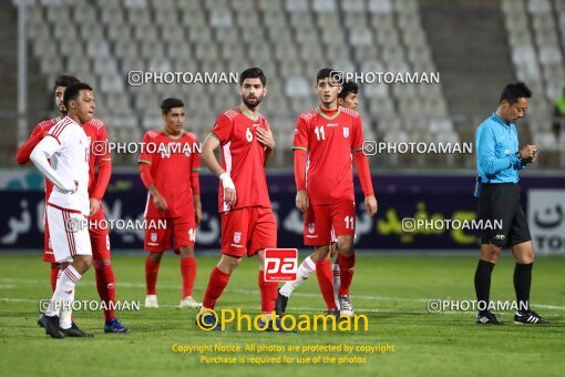 1936749, مرحله مقدماتی مسابقات فوتبال مقدماتی قهرمانی جوانان آسیا 2020، گروه D، , 1398/08/19، ایران، تهران، ورزشگاه پاس قوامین، ایران ۲ - ۰ امارات