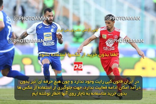 1977128, Tehran, Iran, Iran Football Pro League، Persian Gulf Cup، Week 19، Second Leg، Persepolis 2 v 2 Esteghlal on 2020/02/06 at Azadi Stadium