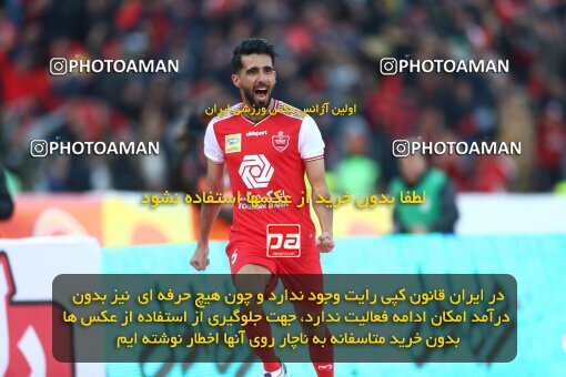 1977660, Tehran, Iran, Iran Football Pro League، Persian Gulf Cup، Week 19، Second Leg، Persepolis 2 v 2 Esteghlal on 2020/02/06 at Azadi Stadium