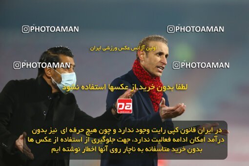 1983334, Tehran, Iran, لیگ برتر فوتبال ایران، Persian Gulf Cup، Week 8، First Leg، Esteghlal 2 v 2 Persepolis on 2021/01/11 at Azadi Stadium