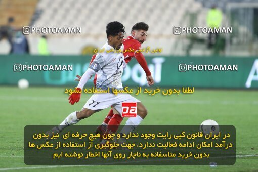 1998393, Tehran, Iran, Iran Pro League، Persian Gulf Cup، 2021-2022 season، First Leg، Week 13، Persepolis 2 v ۱ Tractor S.C. on 2022/01/03 at Azadi Stadium