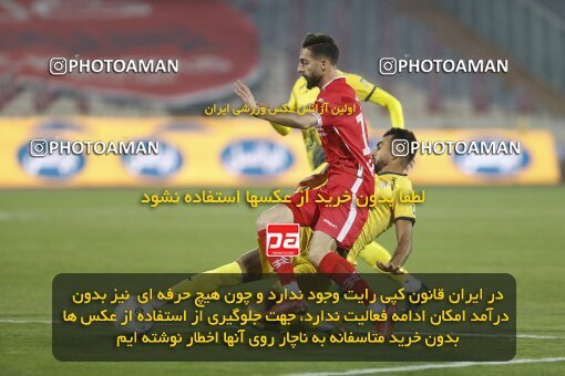 1998449, Tehran, Iran, Iran Pro League، Persian Gulf Cup، 2021-2022 season، First Leg، Week 15، Persepolis ۱ v ۰ Fajr-e Sepasi Shiraz on 2022/01/13 at Azadi Stadium