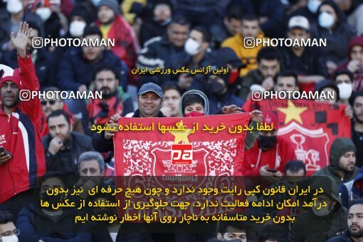 1999897, Tehran, Iran, لیگ برتر فوتبال ایران، Persian Gulf Cup، Week 23، Second Leg، Persepolis 1 v 1 Esteghlal on 2022/03/17 at Azadi Stadium