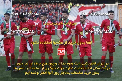 1999908, Tehran, Iran, لیگ برتر فوتبال ایران، Persian Gulf Cup، Week 23، Second Leg، Persepolis 1 v 1 Esteghlal on 2022/03/17 at Azadi Stadium