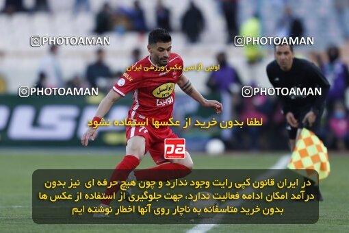 1999917, Tehran, Iran, لیگ برتر فوتبال ایران، Persian Gulf Cup، Week 23، Second Leg، Persepolis 1 v 1 Esteghlal on 2022/03/17 at Azadi Stadium