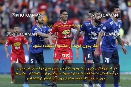 1999947, Tehran, Iran, لیگ برتر فوتبال ایران، Persian Gulf Cup، Week 23، Second Leg، Persepolis 1 v 1 Esteghlal on 2022/03/17 at Azadi Stadium