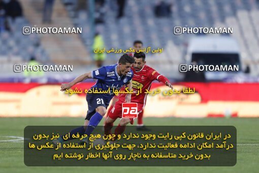 1999977, Tehran, Iran, لیگ برتر فوتبال ایران، Persian Gulf Cup، Week 23، Second Leg، Persepolis 1 v 1 Esteghlal on 2022/03/17 at Azadi Stadium